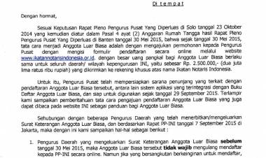 SURAT PP TENTANG PENDAFTARAN ALB